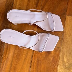 OAK + FORT Women's Light Purple Heeled Sandals